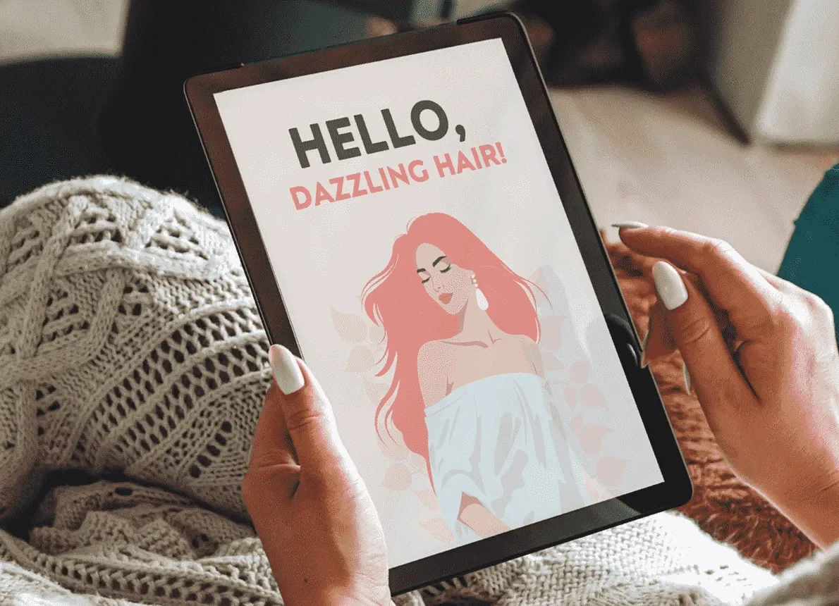 Bonus guide Hello, Dazzling Hair sharing natural secrets for stronger, shinier hair