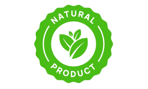 PrimeBiome 100% natural badge highlighting pure ingredients for digestion and skin glow